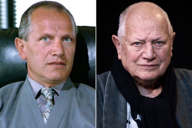 <p>CBS via Getty; Carlos Alvarez/Getty</p> Steven Berkoff in 1984's Beverly Hills Cop and in 2023