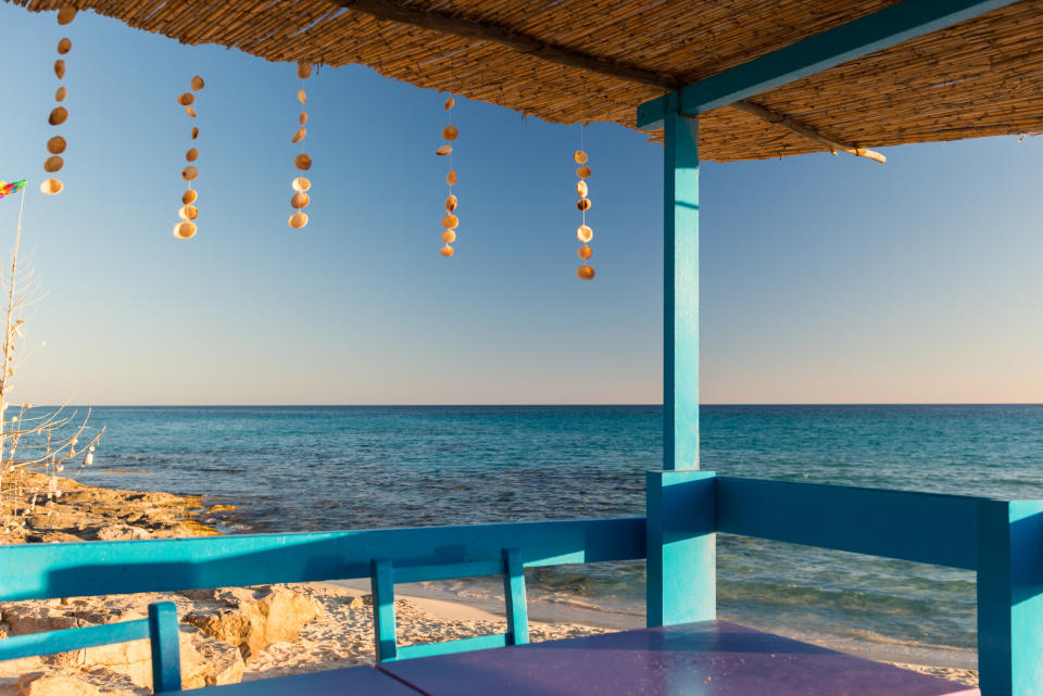 The perfect spot for sundowners in Formentera. (Getty Images)