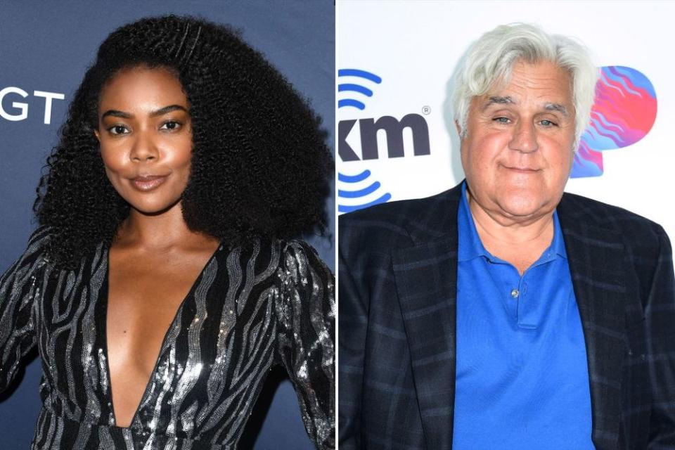 Gabrielle Union and Jay Leno | Steve Granitz/WireImage; Vivien Killilea/Getty