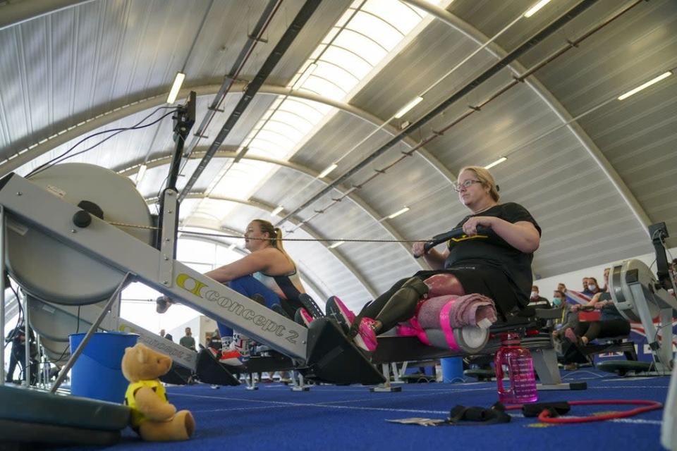 Lisa Johnston during a training session at Brunel University in Uxbridge, London (Steve Parsons/PA) (PA Wire)