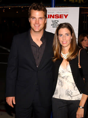 Chris O'Donnell and wife Caroline at the Westwood premiere of Fox Searchlight's Kinsey