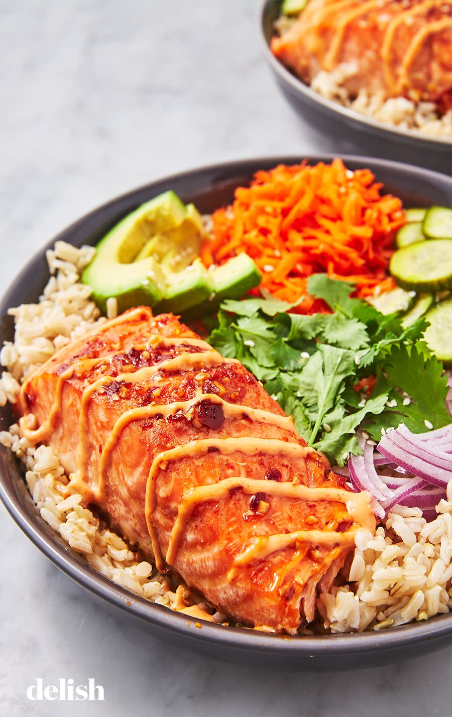 spicy salmon bowl