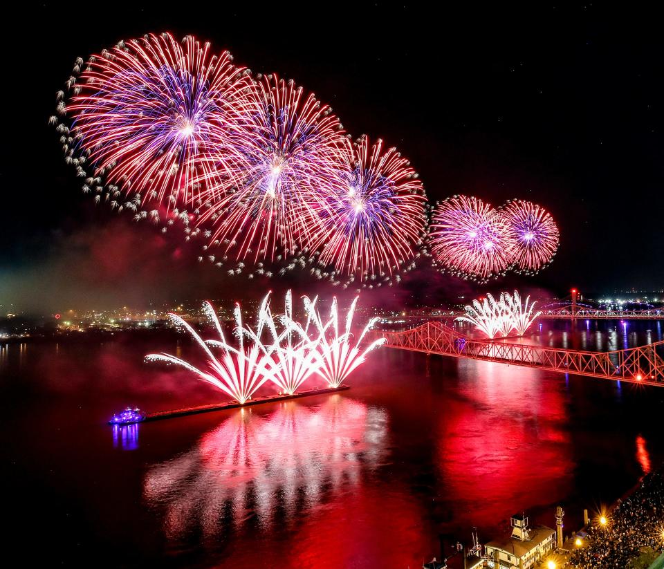 Thunder Over Louisville fireworks on Saturday, April 23, 2022