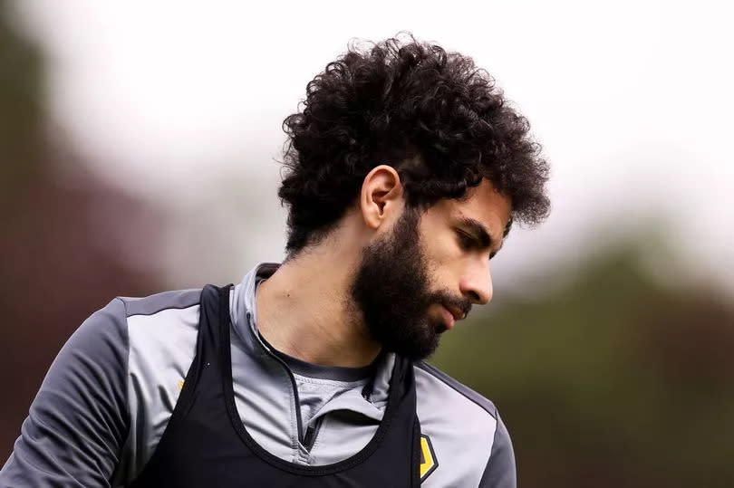 Rayan Ait-Nouri of Wolverhampton Wanderers during a Wolverhampton Wanderers Training Session at The Sir Jack Hayward Training Ground