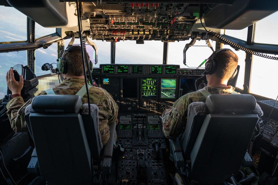 Air Force AC-130J Ghostrider gunship pilots