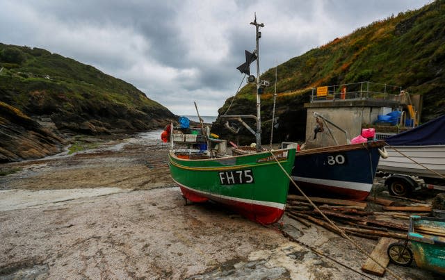 Fishing boats in Portloe, Cornwall