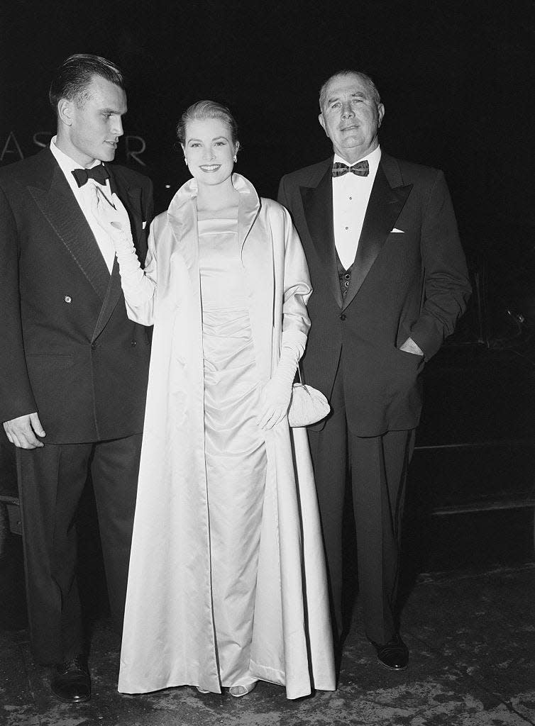 Portrait of Grace Kelly with Her Father and Brother