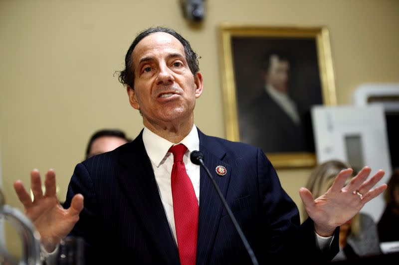 FILE PHOTO: Rep. Jamie Raskin, D-Md., speaks during a House Rules Committee hearing on the impeachment against President Donald Trump