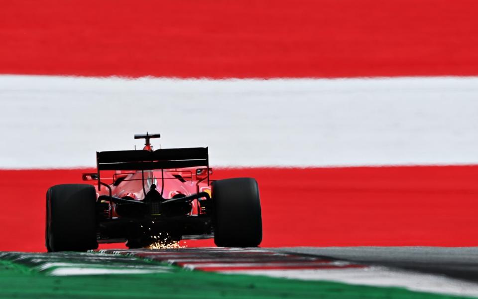 Sebastian Vettel of Germany driving the (5) Scuderia Ferrari SF1000 on track during qualifying for the Formula One Grand Prix of Austria at Red Bull Ring on July 04, 2020 in Spielberg, Austria - Clive Mason - Formula 1