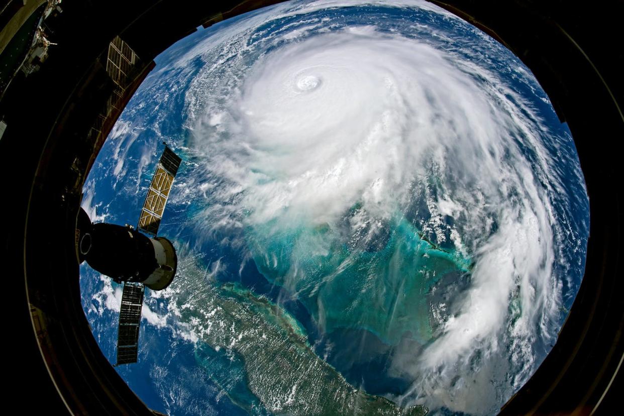 <span class="caption">Scientific instruments in space today can monitor hurricane strength, sea level rise, ice sheet loss and much more.</span> <span class="attribution"><a class="link " href="https://www.flickr.com/photos/gsfc/48698288003" rel="nofollow noopener" target="_blank" data-ylk="slk:Christina Koch/NASA;elm:context_link;itc:0;sec:content-canvas">Christina Koch/NASA</a></span>