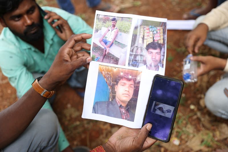 Aftermath of a train crash in India