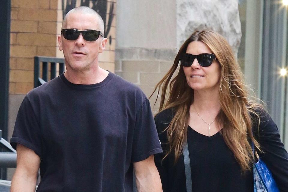 <p>BrosNYC / BACKGRID</p> Christian Bale and wife Sibi Blažić step out in New York City on June 2, 2024