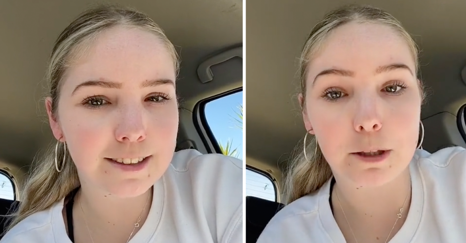 Phoebe Holmes in her TikTok.