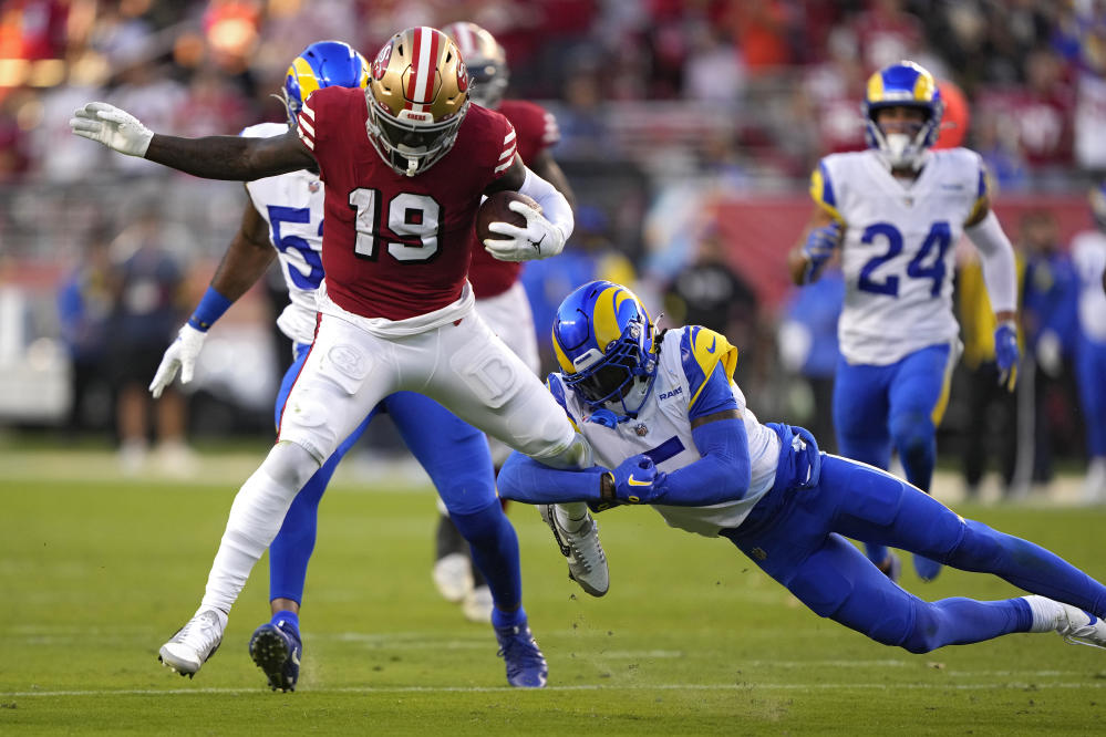 Deebo Samuel Autographed San Francisco 49ers 16x20 Rain Dance