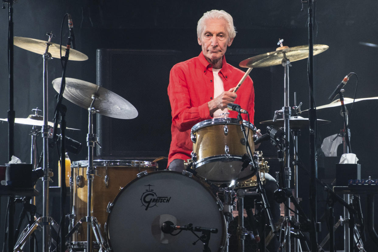 **FILE PHOTO** Charlie Watts Has Passed Away . SANTA CLARA, CALIFORNIA - AUGUST 18: Charlie Watts of The Rolling Stones performs at Levi's Stadium on August 18, 2019 in Santa Clara, California. Photo: Chris Tuite/imageSPACE/MediaPunch /IPX