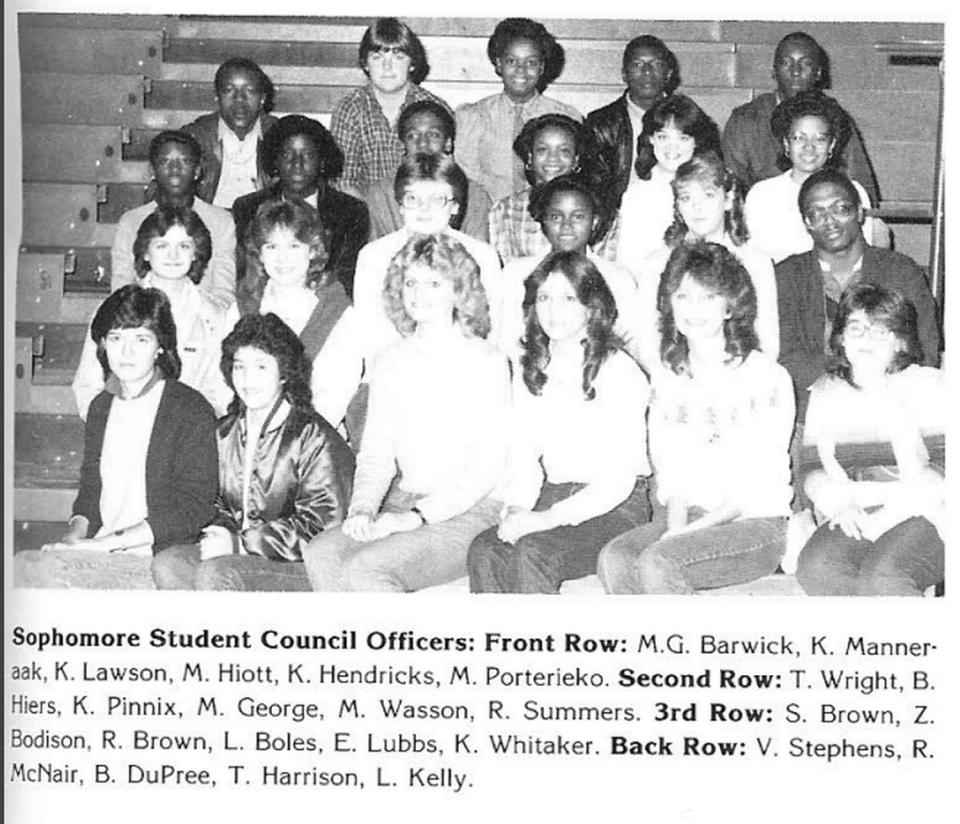 Becky Hiers was on student council and part of the National Honor Society during her years at Walterboro High School.
