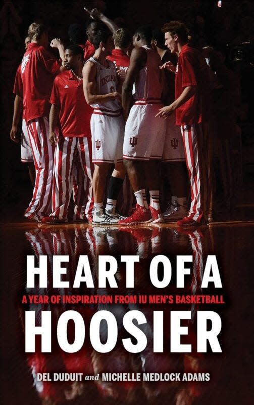 The inspirational book co-penned by Bedford author Michelle Medlock-Adams is "Heart of a Hoosier, A Year of Inspiration from IU Men's Basketball."