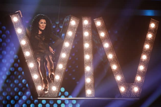 She certainly knows how to make an entrance – The Vivienne channelled Cher for her first ever Dancing On Ice routine