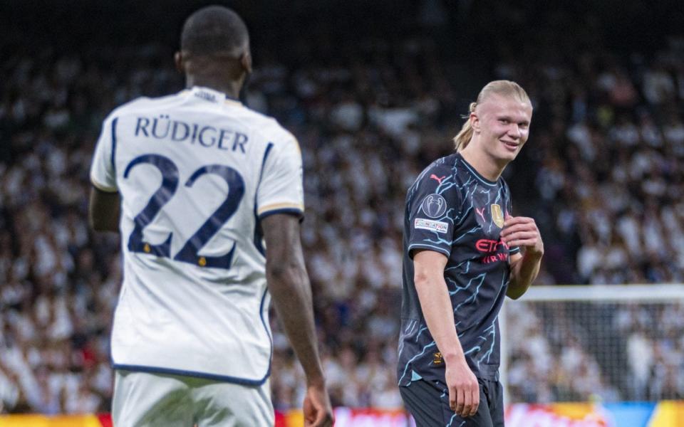 Rudiger and Haaland in the Champions League