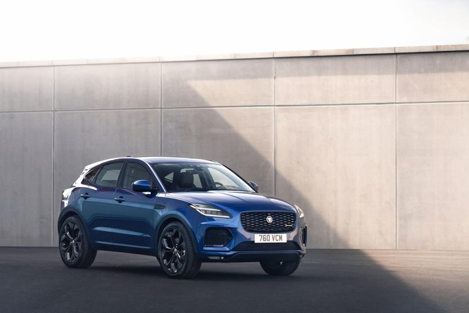 <p>The Jaguar E-Pace may be small, but used versions of this British SUV have seen huge declines in price over the last year. Specifically, the average price of a used E-Pace has fallen by $7377 to an average of $33,836 in February 2023, according to iSeeCars.</p><p><a class="link " href="https://www.caranddriver.com/jaguar/e-pace" rel="nofollow noopener" target="_blank" data-ylk="slk:MORE ABOUT THE JAGUAR E-PACE;elm:context_link;itc:0;sec:content-canvas">MORE ABOUT THE JAGUAR E-PACE</a></p>
