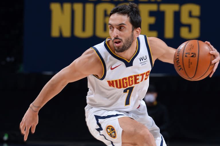 Facundo Campazzo, titular en el último partido de la temporada regular de Denver Nuggets