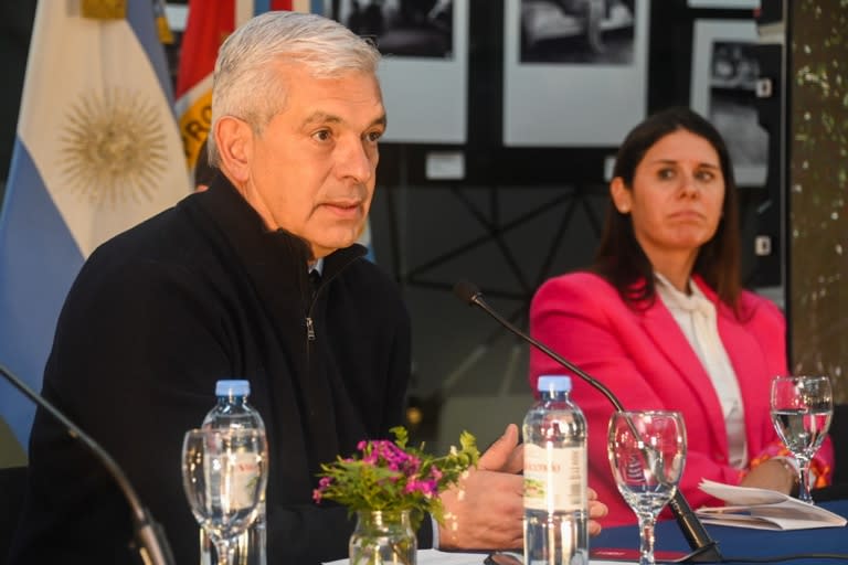 Julián Domínguez, ministro de Agricultura, Ganadería y Pesca de la Nación en la conferencia de Aapresid 