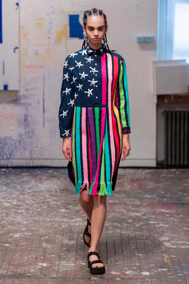 <p>A look from the Jonathan Cohen Spring 2020 collection. Photo: Imaxtree</p>