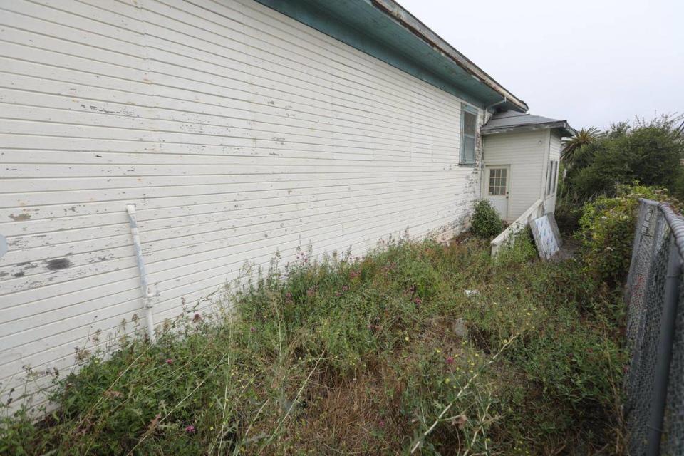 The San Luis Coastal Unified School District is set to remodel the century-old Avila Beach Schoolhouse into an eight room bed and breakfast. The historic schoolhouse is in need of repair as seen Aug. 17, 2023.