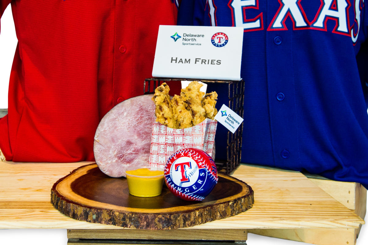 Tasting new foods on the menu on Texas Rangers Opening Day