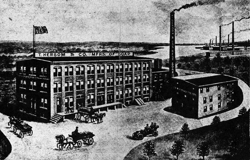 The T. Hersom Co. manufactured its soaps in New Bedford starting in 1876.