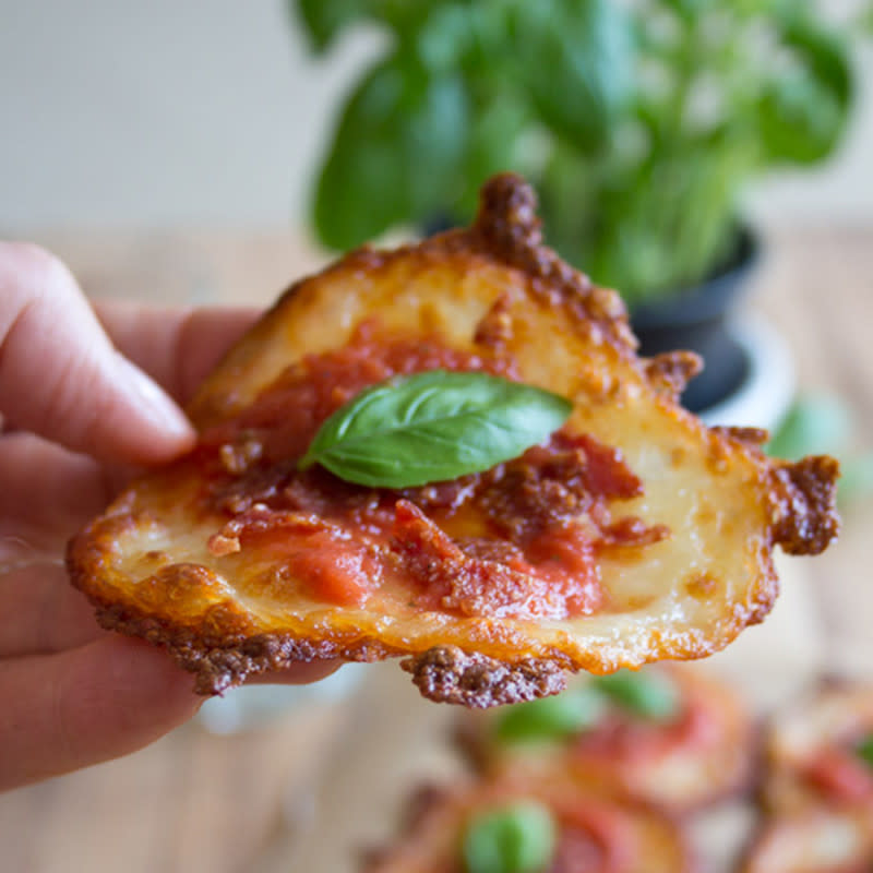 <p>Sugar Free Londoner</p><p>All the taste, none of the carbs. Low-carb pizza bites are a delicious sharing appetizer.</p><p><strong>Get the recipe: <a href="https://sugarfreelondoner.com/low-carb-pizza-bites/" rel="nofollow noopener" target="_blank" data-ylk="slk:Low-Carb Pizza Bites;elm:context_link;itc:0;sec:content-canvas" class="link rapid-noclick-resp">Low-Carb Pizza Bites</a></strong></p>