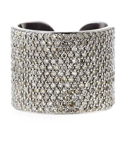 <p><strong>Sheryl Lowe </strong>ring, $3,500, neimanmarcus.com</p><p><a rel="nofollow noopener" href="http://www.neimanmarcus.com/Sheryl-Lowe-Pave-Diamond-Cuff-Band-Ring-Size-8/prod204040210_cat000686__/p.prod?" target="_blank" data-ylk="slk:BUY NOW;elm:context_link;itc:0;sec:content-canvas" class="link ">BUY NOW</a></p>