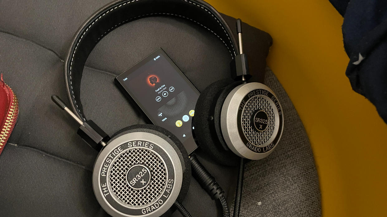  Sony NW-A306 Walkman with Grado SR325x headphones. 