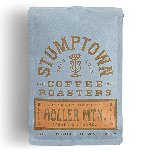 bag of Stumptown Coffee Roasters Holler Mountain blend against white background