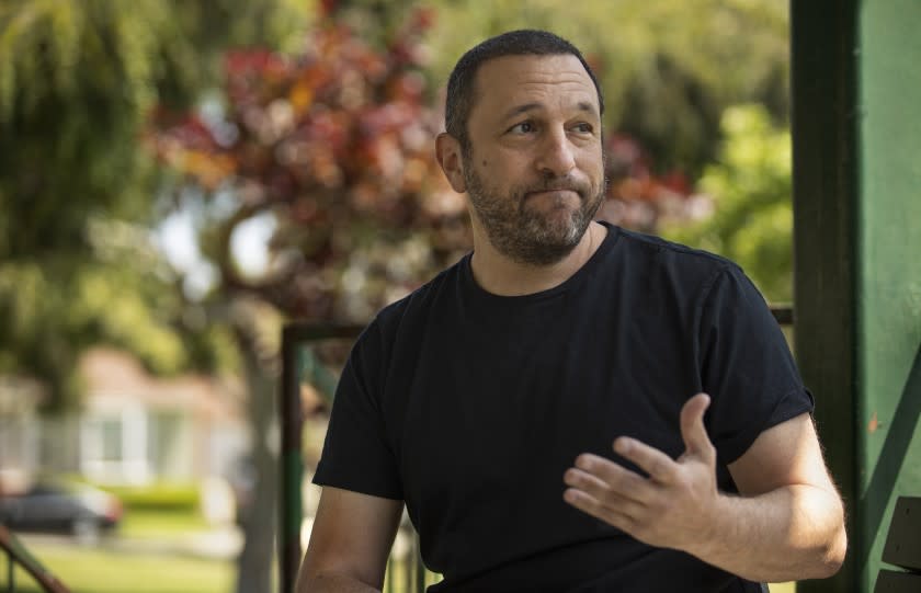 EL SEGUNDO, CA -JULY 08, 2020: Barry Levine, 52, a freelance copy writer, is photographed in El Segundo on July 8, 2020. Levine, who has been unemployed for the past 15 weeks due to the coronavirus outbreak, turned in his application 10 weeks ago for the Pandemic Unemployment Assistance Program with the EDD, but it still hasn't been processed. (Mel Melcon / Los Angeles Times)