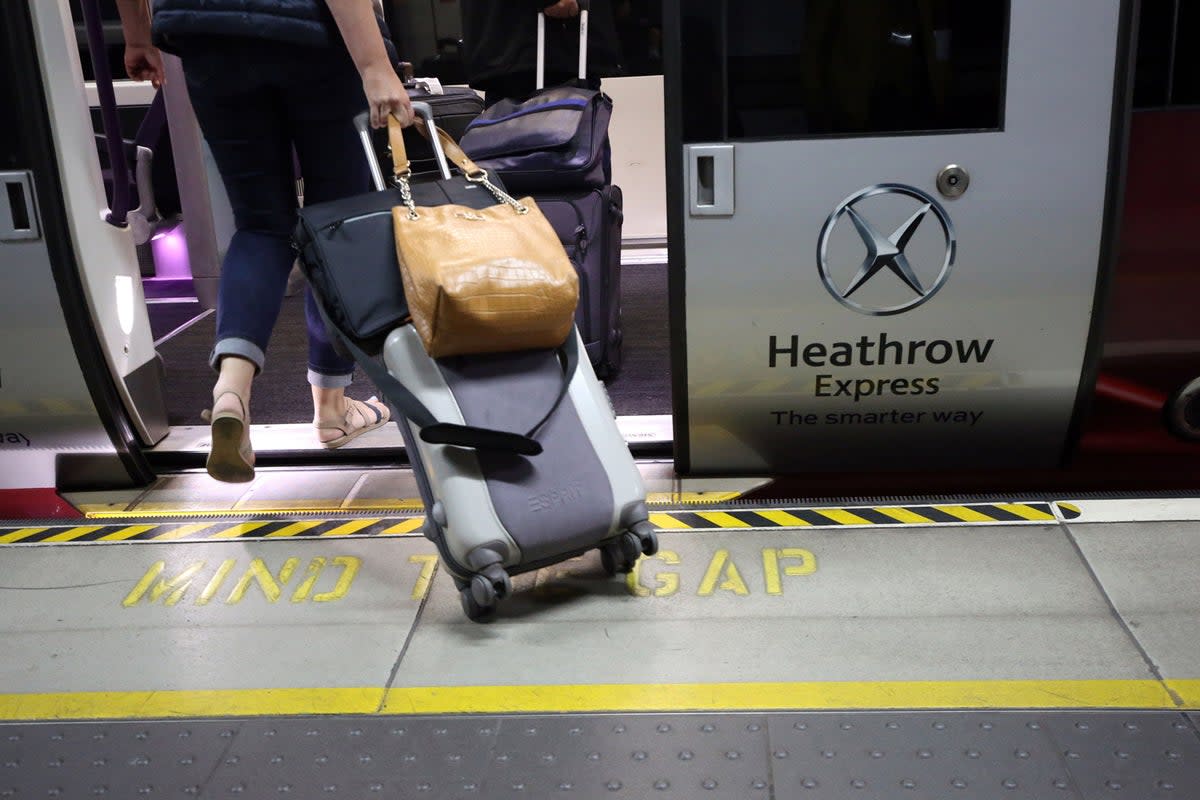 Heathrow Express is offering fast track security perk to travellers  (Steve Parsons/PA)