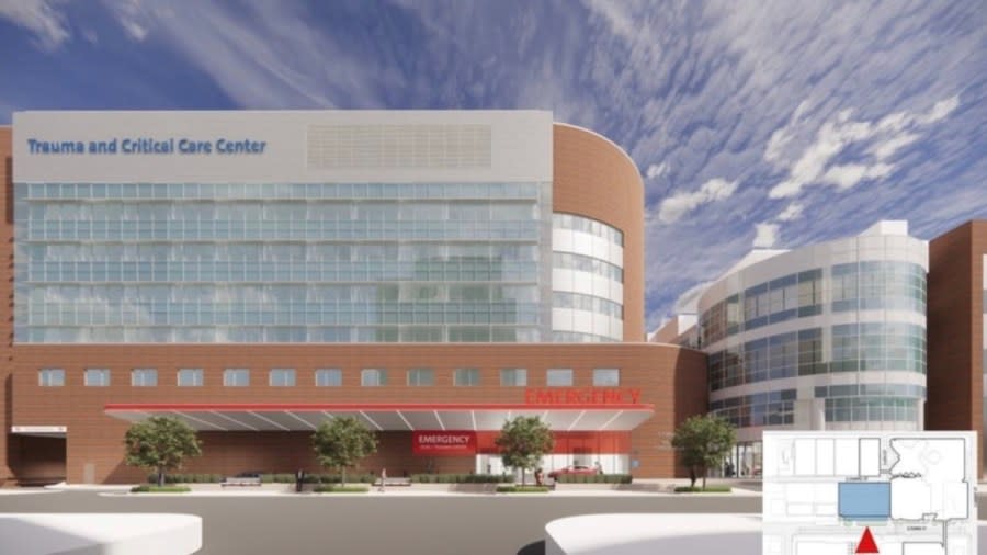 A rendering of the new Grant Medical Center expansion. (Courtesy Photo/CannonDesign)