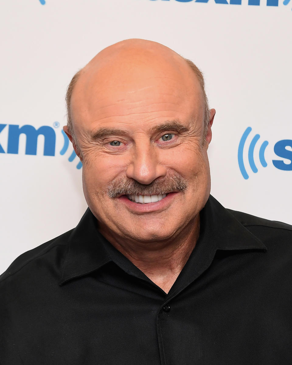 A closeup of Dr. Phil