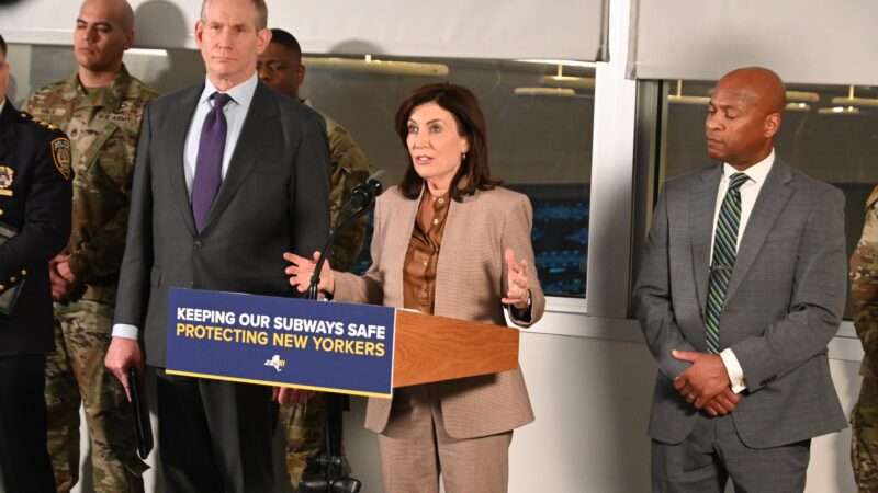 New York Governor Kathy Hochul at press conference