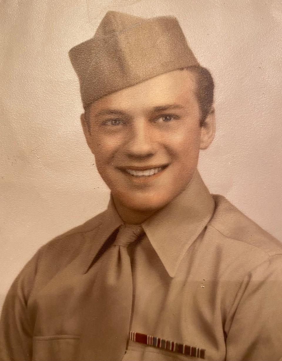 Libert Bozzelli, pictured following his 1942 enlistment in the U.S. Army Air Corps during World War II.