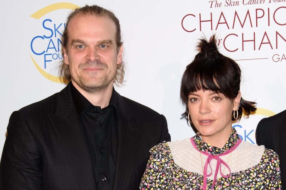 David Harbour and Lily Allen married in 2020  (Janet Mayer / SplashNews.com)