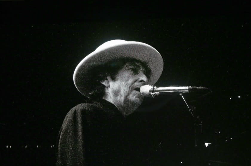 Bob Dylan in 2016 at Desert Trip in Indio.