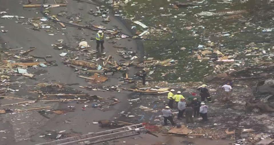 Chopper 11 shows extensive damage after home explosion in Plum