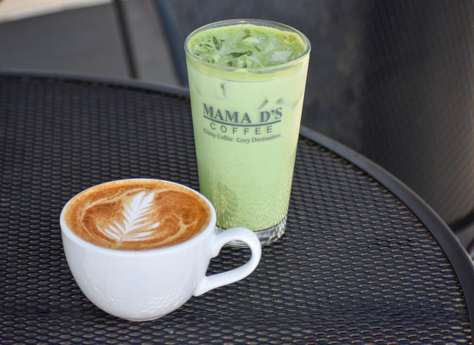 Mama D's Frankenstein Matcha and Sweater Weather are available at both their Wales and Waukesha locations.