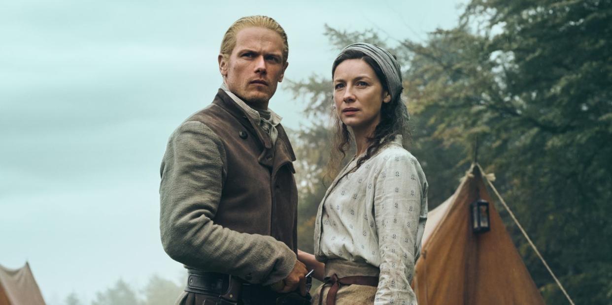 caitriona balfe, sam heughan, outlander season 7