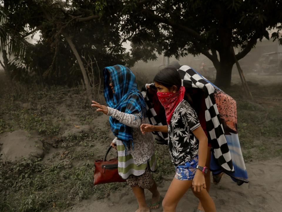 Volcano Philippines people evacuating .JPG