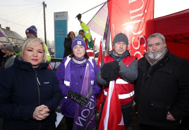 Unison 24 hour strikes in Belfast