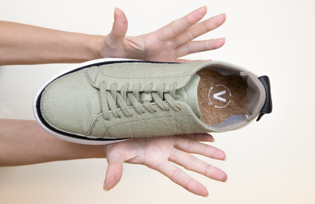 A sneaker from Abcb's Made2Share sustainable collection