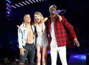 When Swift throws a summer party, she goes all out – like, say, calling up Nico & Vinz, whose song 'Am I Wrong' has been stuck in everyone's head since the weather started warming up, to help heat things up.