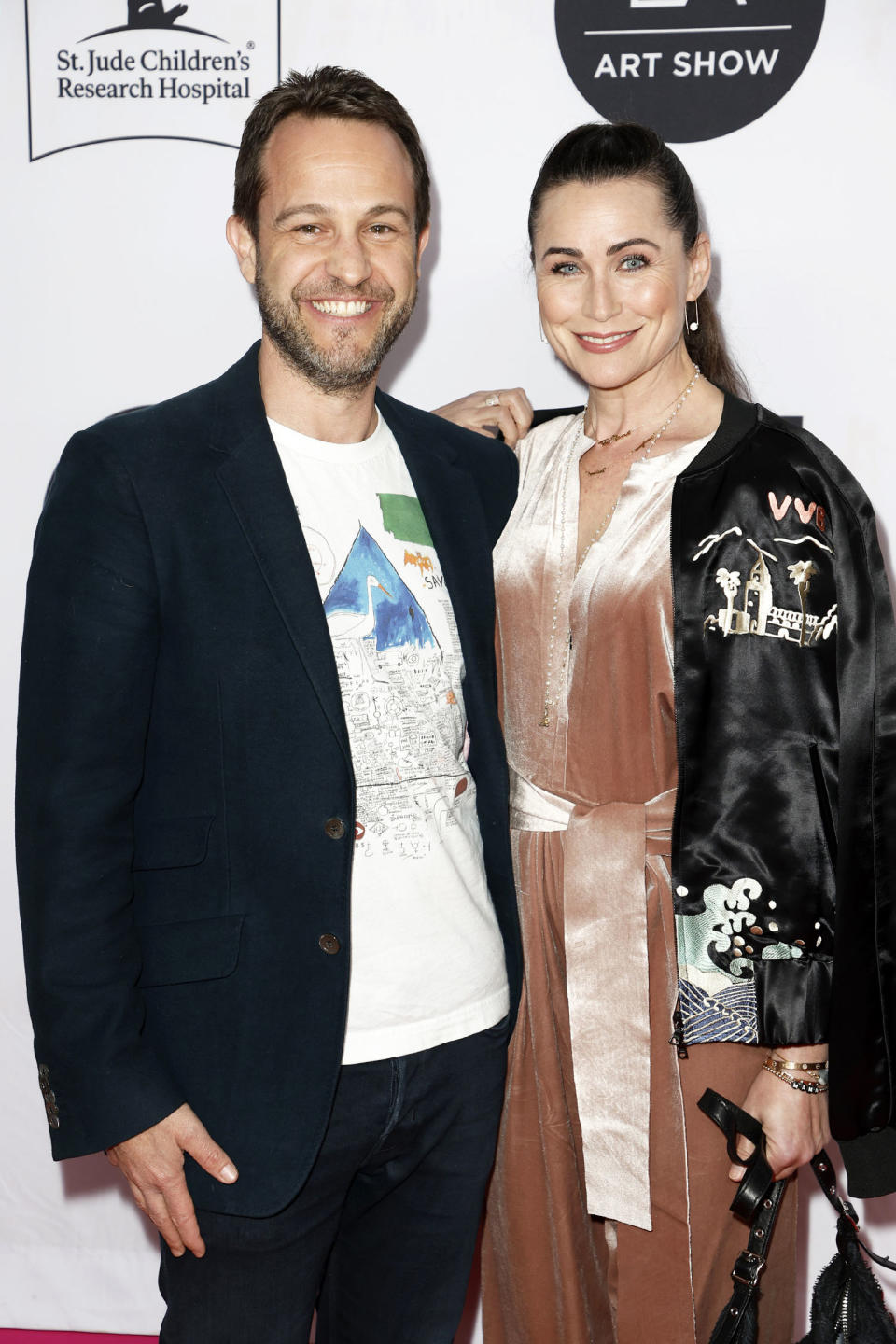 Sanford Bookstaver and Rena Sofer in 2022. (Frazer Harrison / Getty Images)